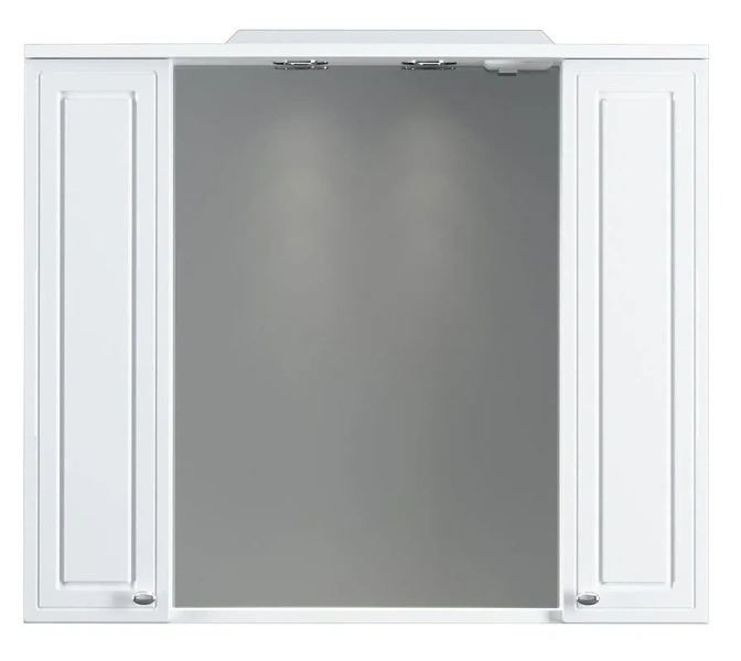 Зеркальный шкаф с подсветкой Damixa Palace One 85 см белый глянец, современные, hi-tech - фото 3