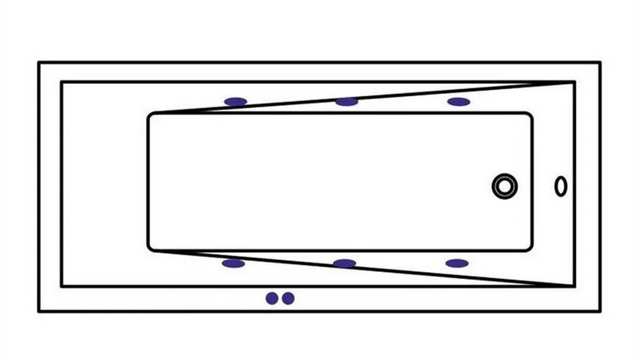 Ванна гидромассажная Whitecross Wave Soft, 160 х 70 см, увеличенная толщина акрила, усиленная армировка, белый/золото, 0101.160070.100.SOFT.GL - фото 2