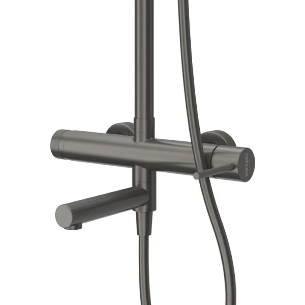 Душевая стойка Cezares Relax оружейная сталь, рычажные - фото 6