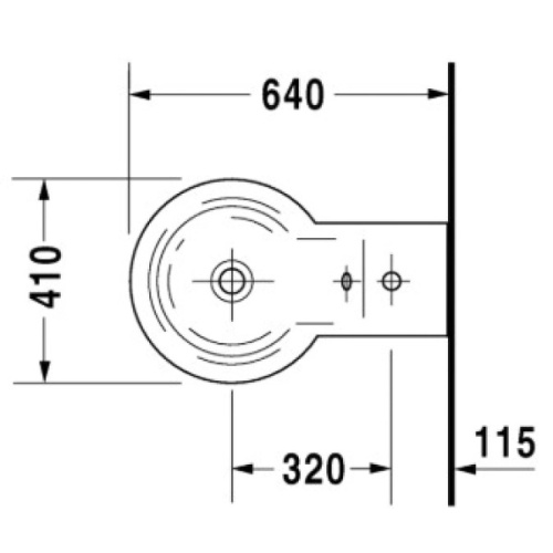 Биде напольное Duravit Stark 1 0274100000 - фото 2