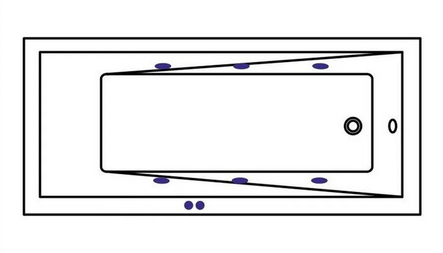 Ванна гидромассажная Whitecross Wave Soft, 160 х 80 см, увеличенная толщина акрила, усиленная армировка, белый/бронза, 0101.160080.100.SOFT.BR - фото 2