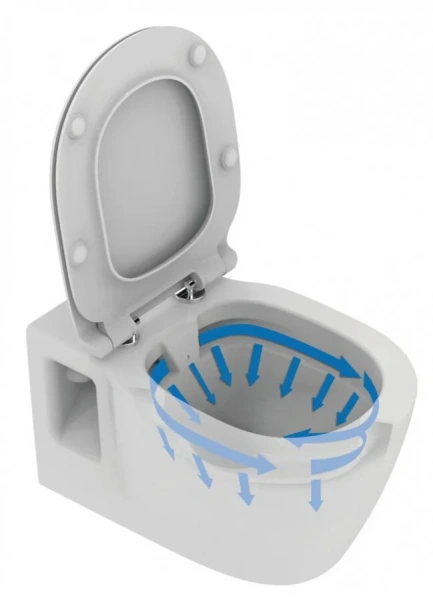 Унитаз подвесной Ideal Standard Connect безободковый с сиденьем микролифт - фото 4