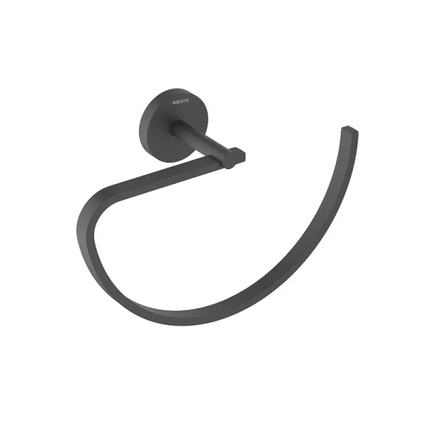 Полотенцедержатель Акватек Бетта черный матовый - фото 1