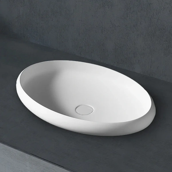 Раковина Abber Stein 60 см белая матовая - фото 3