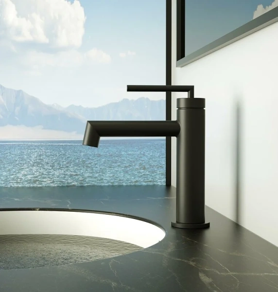 Смеситель для раковины BelBagno Acqua без донного клапана черный матовый - фото 3