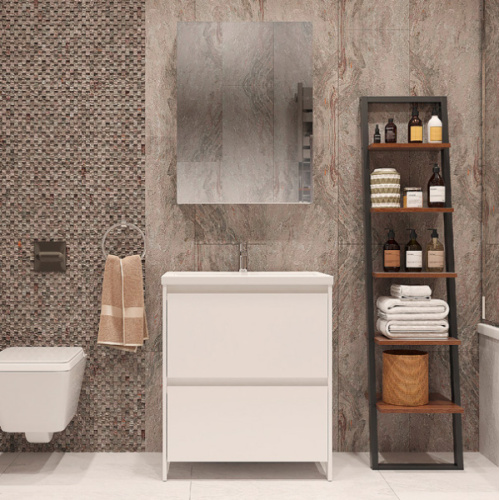 Тумба с раковиной напольная Velvex Klaufs tnKLA.70.2Y-61 70 см с ящиками - фото 2