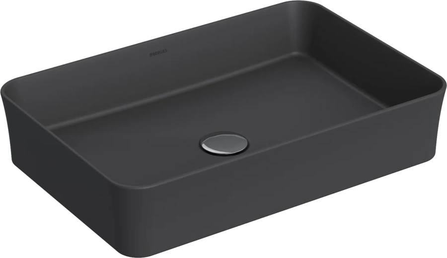 Раковина BERGES Ego 55 см матовый антрацит - фото 1