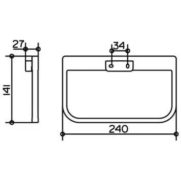 Полотенцедержатель для ванной Keuco Moll 12721 - фото 2