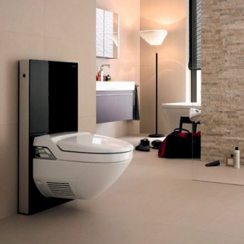 Сантехнический модуль для подвесного унитаза, цвет чёрный,  Geberit Monolith Premium, в наличии - фото 3