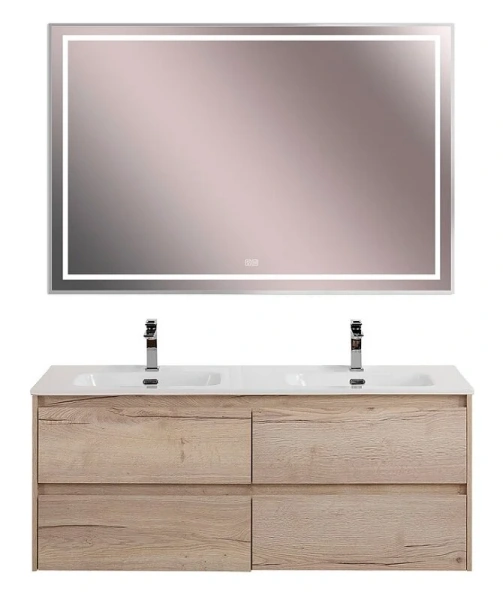 Тумба под раковину подвесная BelBagno Kraft 120 см rovere nebrasca nature - фото 4