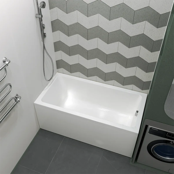 Акриловая ванна Радомир Джоанна 2-01-0-0-1-252Р, 140 x 70 см, каркас разборный в комплекте, белая - фото 3