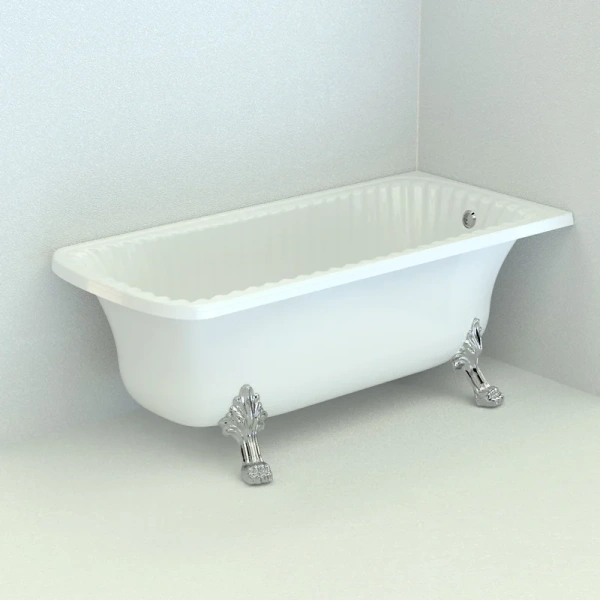 Ванна из искусственного камня Migliore Olivia Angolare 174х80 см фурнитура хром - фото 2