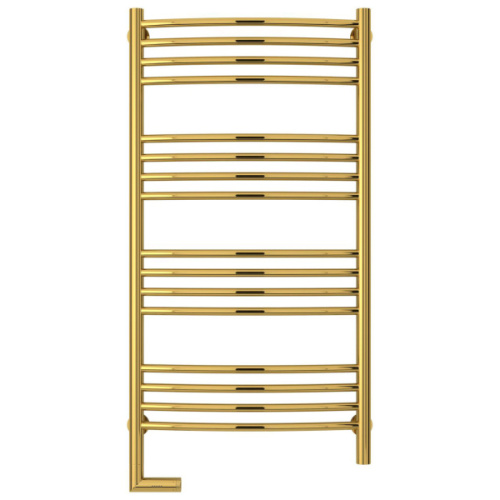 Полотенцесушитель электрический левый, цвет золото перемычка выгнутая Сунержа Богема 2.0 1000х500, по запросу - фото 2