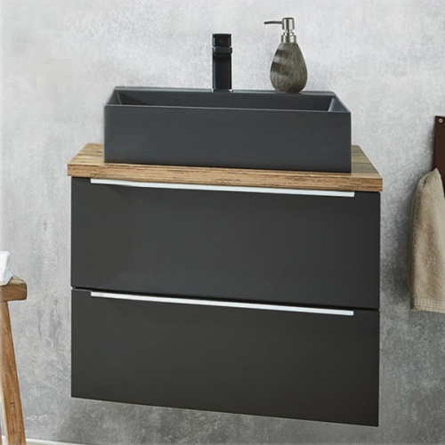 Тумба под раковину Puris Aspekt WUA3390P3 90 см с двумя выдвижными ящиками