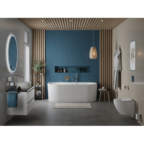 Ванна акриловая BelBagno 170x80 см пристенная белая - фото 2