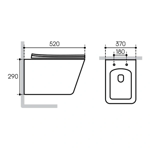 Унитаз с инсталляцией Aqueduto MACIO клавиша белая глянцевая, с инсталляцией index_1 - фото 5