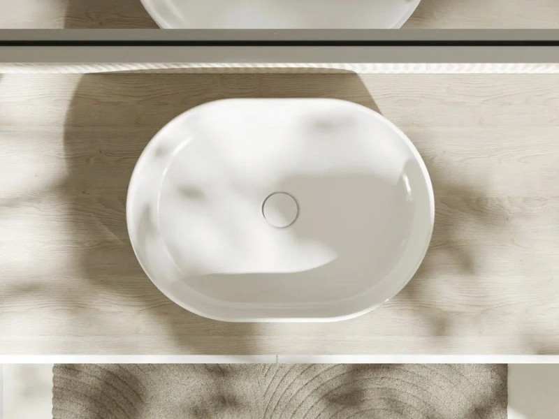 Раковина Hansgrohe Xuniva U 55 см накладная, в форме чаши, круглой формы - фото 5