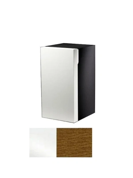 Шкафчик, петли слева, корпус:белый, фасад:шпон грецкого ореха Keuco Edition 300 - фото 1