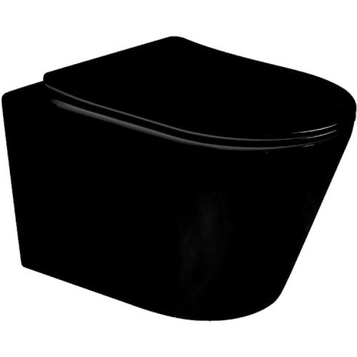 Унитаз подвесной Boheme Avva черный матовый - фото 1