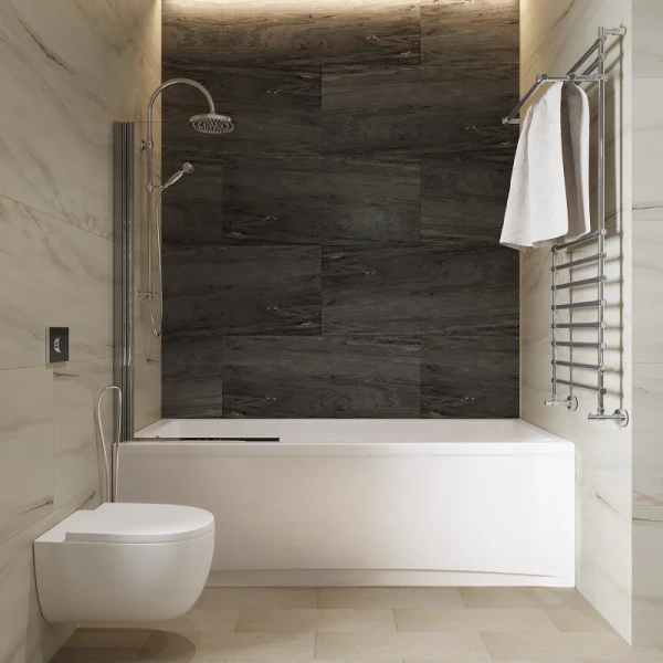 Ванна акриловая 1ACReal Palermo 180, 180 х 80 см, белая, BBA-PM188X0-00U - фото 3