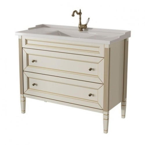 Тумба под раковину напольная Caprigo Albion Promo 100 см бежевая - фото 2