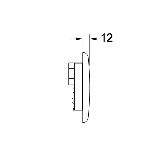 Клавиша смыва Tece TECEplanus Urinal 924235 с инфракрасным датчиком, слив стандартный с одной клавишей - фото 3