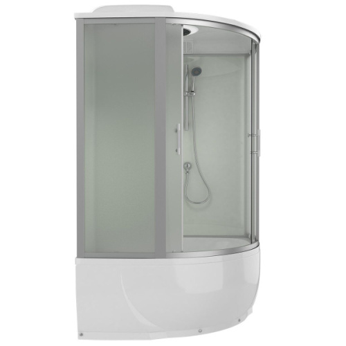 Душевой бокс, задние стенки серебристые, стекло матовое, Erlit Comfort ER 4335T-W3 - фото 3