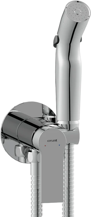 Гигиенический душ со смесителем Cersanit Brasko хром - фото 1