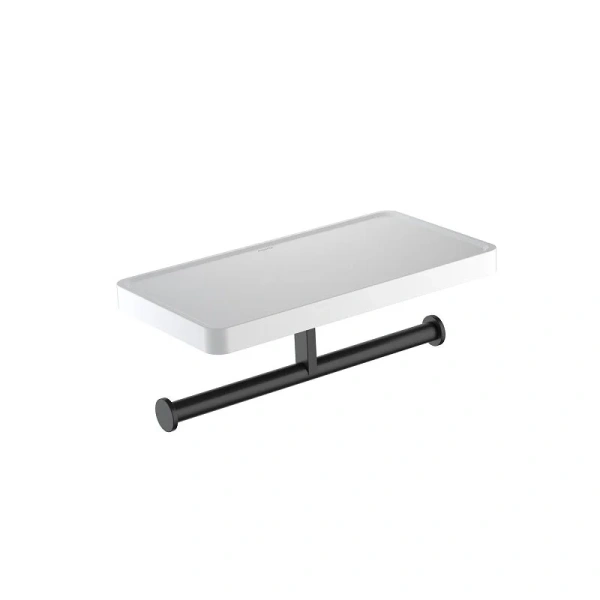 Бумагодержатель Акватек Европа черный матовый - фото 1