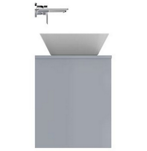 Тумба под раковину подвесная Ideal Standard Connect Air 80 см светло-серый глянцевый, белый матовый, подвесная, пристенная - фото 4