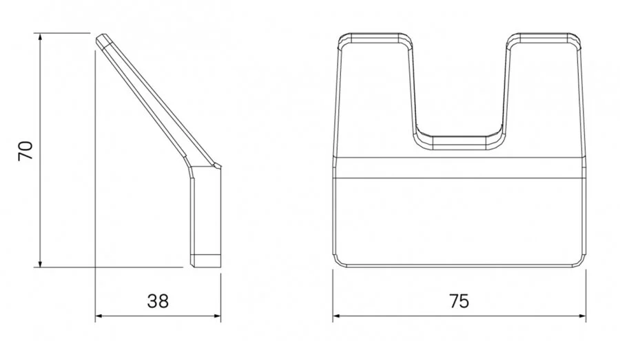 Крючок для ванной IDDIS Slide графит, современные, hi-tech - фото 2