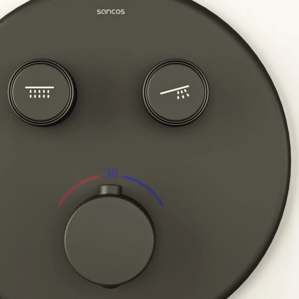 Душевой комплект Sancos Space черный матовый index_1 - фото 7