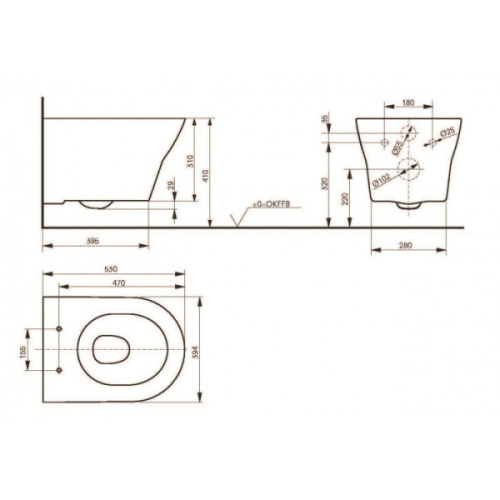 Схема, сиденье с микролифтом , с антивсплеском, c функцией биде - фото 5