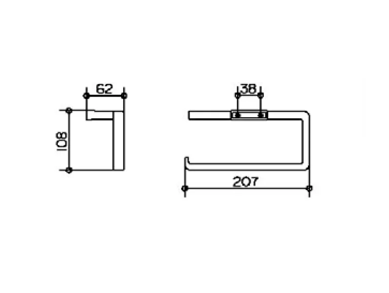 Полотенцедержатель Keuco Industrie 14 хром - фото 2