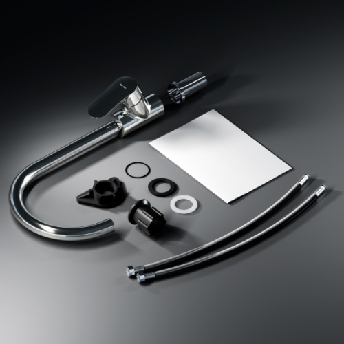 Смеситель для кухни Am.Pm Like с высоким изливом хром, однорычажные, двухрычажные - фото 8