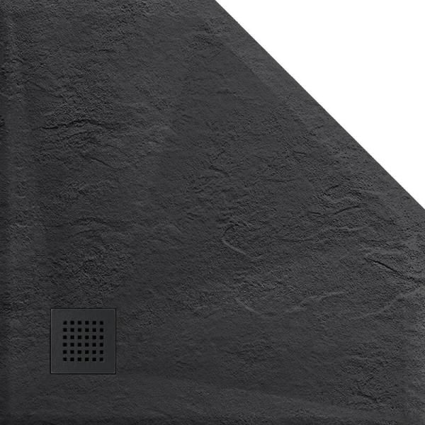 Душевой поддон Vincea 100x100 см из искусственного камня антрацит - фото 4