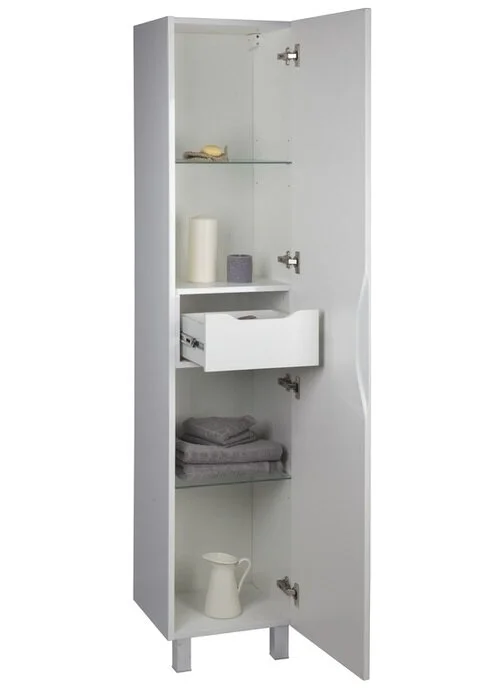 Шкаф-пенал напольный IDDIS New Custo 40 см белый, современные, hi-tech - фото 5