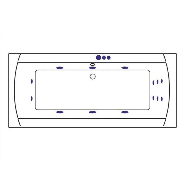 Ванна гидромассажная Excellent Aquaria Lux Smart 180 x 80 см, белый/золото, WAEX.AQU18.SMART.GL - фото 3