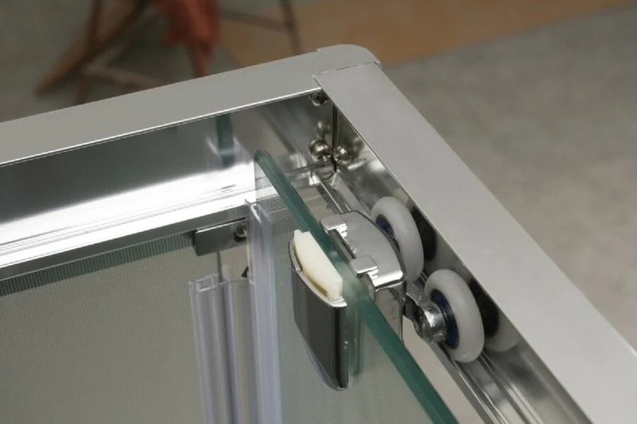 Душевой уголок BelBagno Unique 115х90 см регулируемый размер стекло рифленое - фото 4