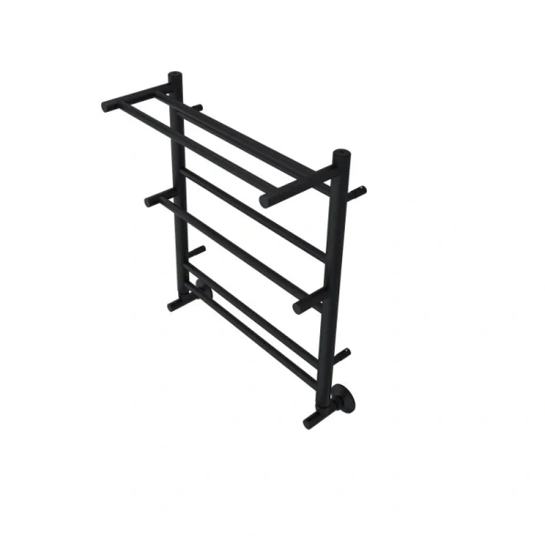 Полотенцесушитель водяной Акватек Альфа 50x60 см черный муар, для систем горячего водоснабжения, для систем отопления, с нижним подключением - фото 5