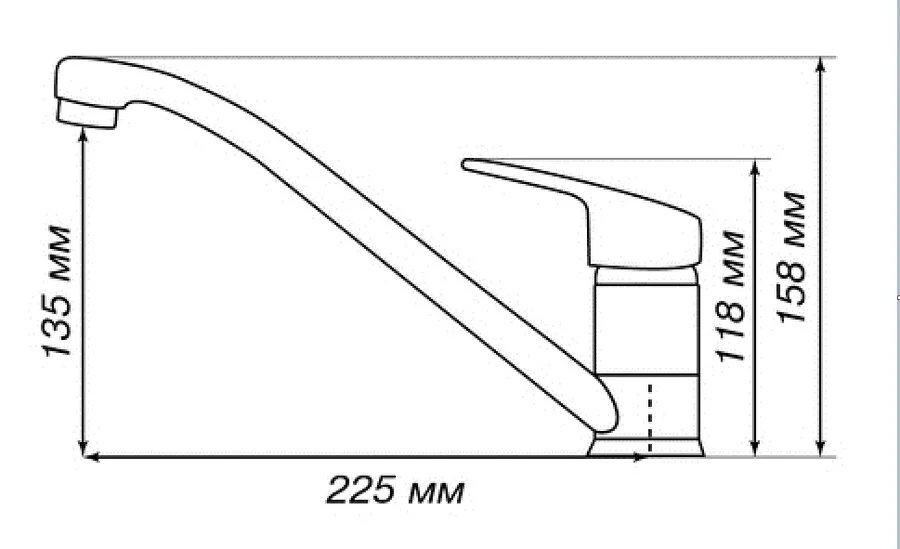 Смеситель для кухни Акватон Аркос песочный, для кухни - фото 2