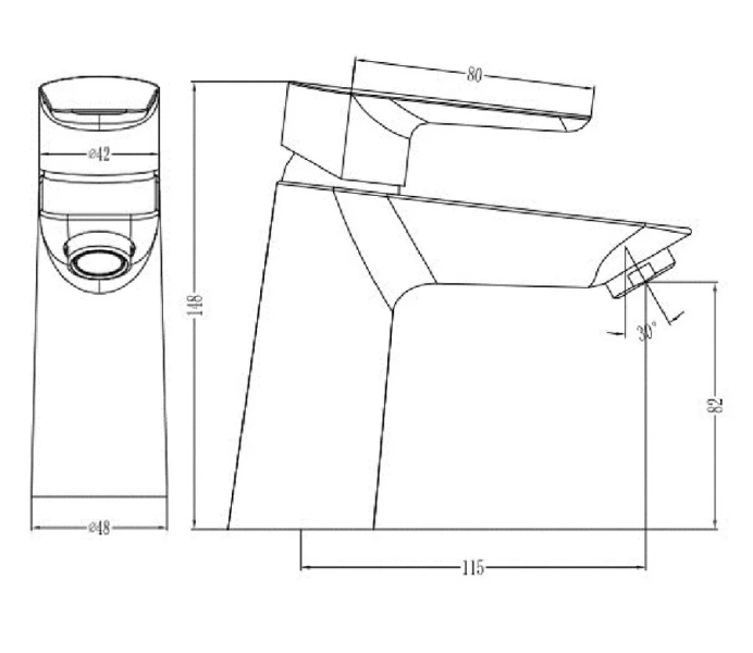 Смеситель для раковины IDDIS Cloud однорычажный, на раковину - фото 6