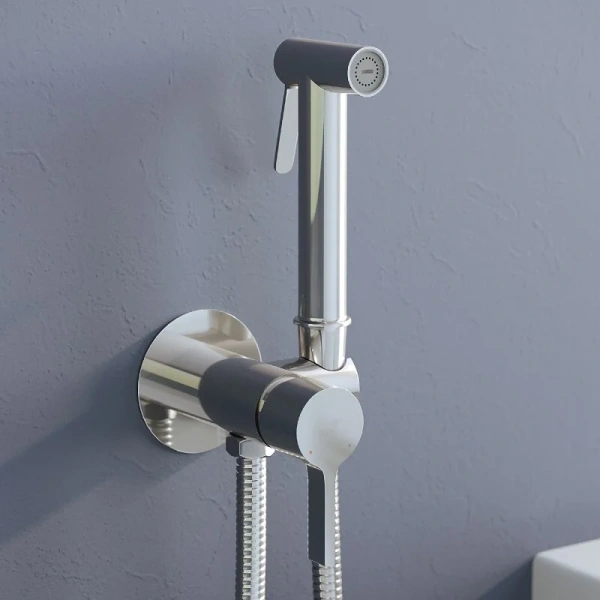 Гигиенический душ со смесителем RGW Shower Panels хром, современные, hi-tech - фото 4