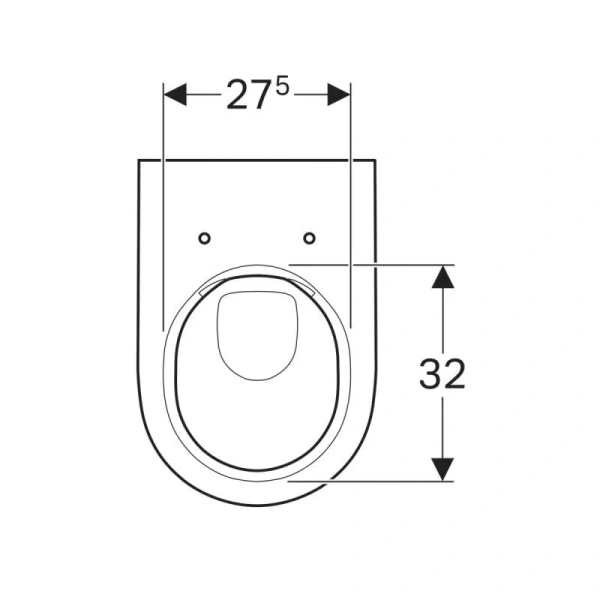 Унитаз подвесной Geberit Acanto безободковый index_1 - фото 10
