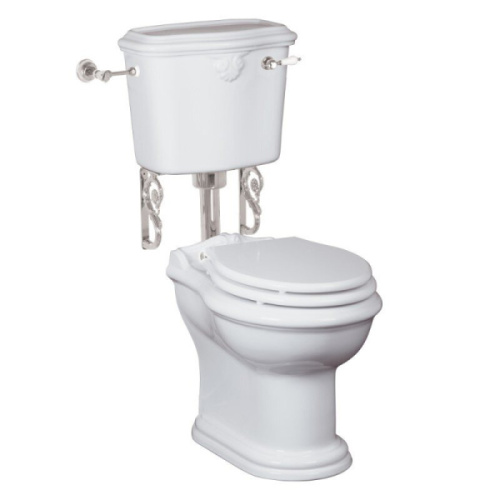 Унитаз напольный с высоким бачком Migliore Impero 20794 фурнитура хром - фото 1