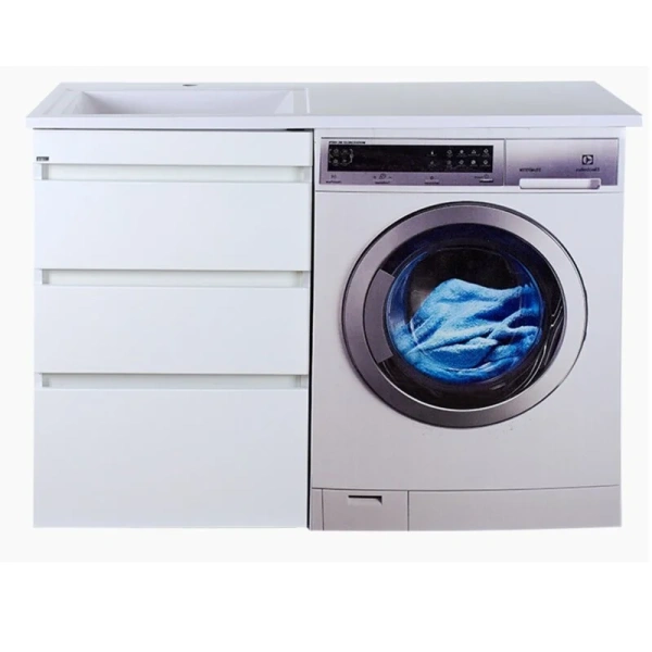 Тумба с раковиной напольная Misty Фостер 120 см с тремя ящиками