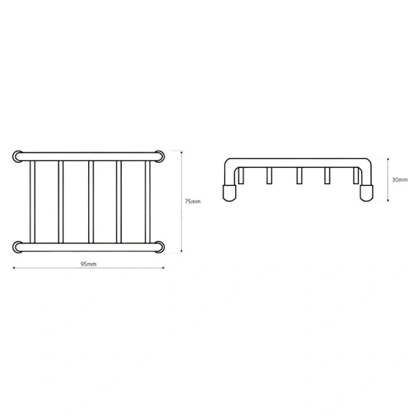 Мыльница Bemeta Cytro хром - фото 2