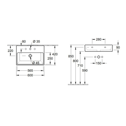 Схема, в форме чаши, прямоугольной формы - фото 5