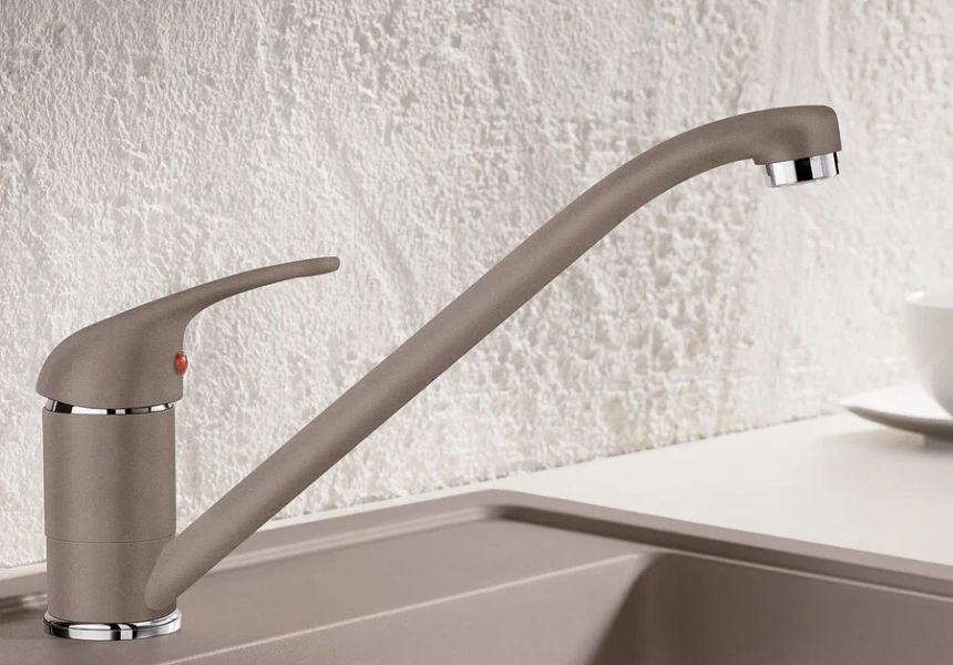 Смеситель для кухни,  Blanco Daras алюметаллик, на мойку, на столешницу - фото 5