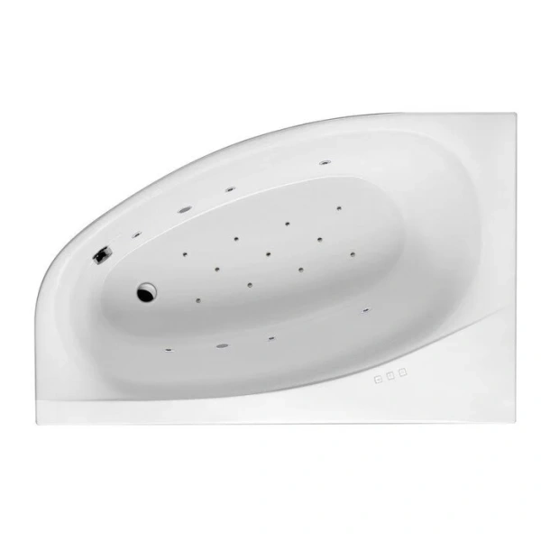 Ванна гидромассажная Excellent Kameleon Relax 170 x 110 см, левая, белый/хром, WAEX.KML17.RELAX.CR - фото 1